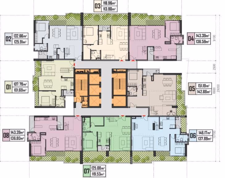 Mặt bằng Penthouse